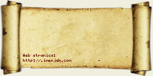 David Debelnogić vizit kartica